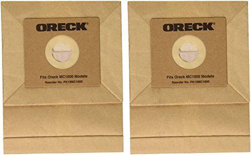 Oreck PK12MC1000 Paper Bag, Mc1000 Quest Canister 12 Pk , Brown