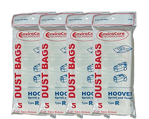 EnviroCare 20 Hoover Type R Sprint Tempo Allergy Vacuum Cleaner Bags