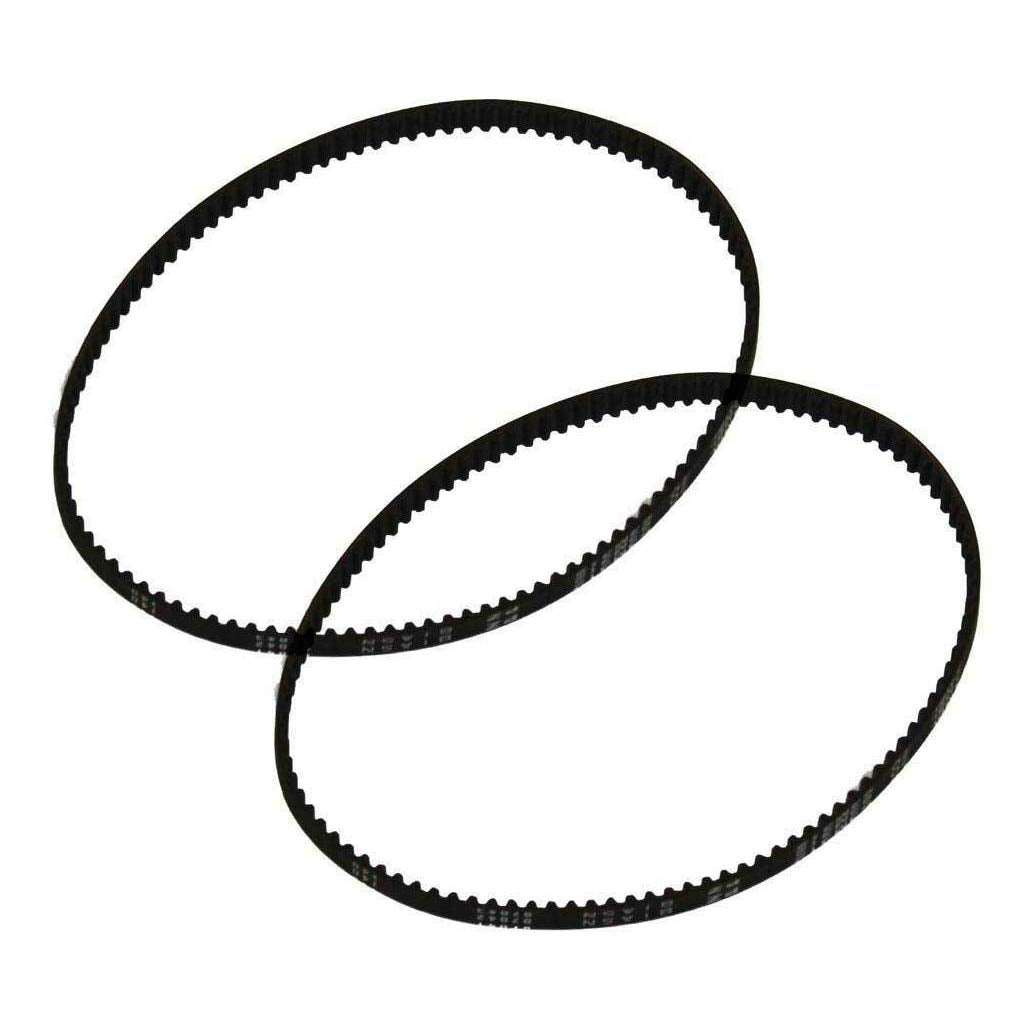 HASMX 2-Pack Replacement Geared Belt for Vacuflo TurboCat, TP210 Model, Central Vacuum Air Driven Turbo Brush Geared Belt Black