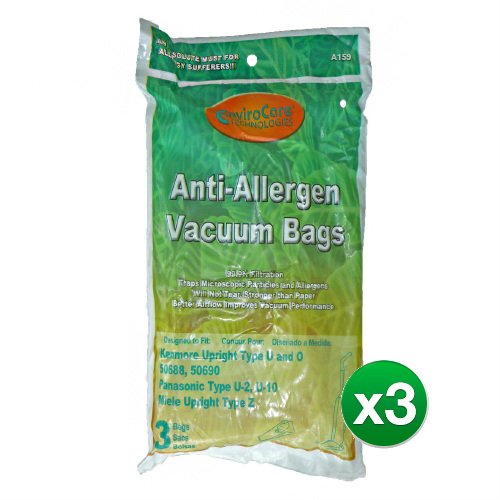 Replacement Vacuum Bag For Kenmore 53293 / A159 / Style O (3 Pack)