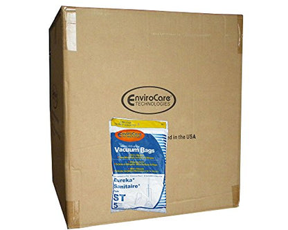 1 Case (50 pkgs) Sanitaire Eureka Style ST 63213A Canister Vacuum Cleaner Bags Express, Power Team Canister, Home Cleaning System 63213, 63213A, 63213-g5, 63213-10, S670D