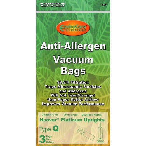 Generic Paper Bag for Hoover, Type Q AllerGen 3pk