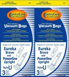Eureka MicroFiltration Style U Vacuum Bags - 6 Bags