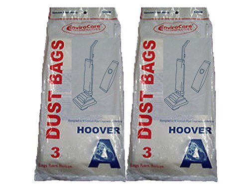 6 Hoover Type A 4010100A 1-ply Vacuum Bags 43655010, 4010001A, 4010324A, Bissell Style 32018