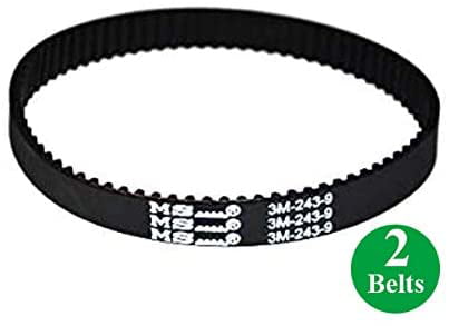 Bissell pet hair eraser Upright belt replacement 2PK # 1608840