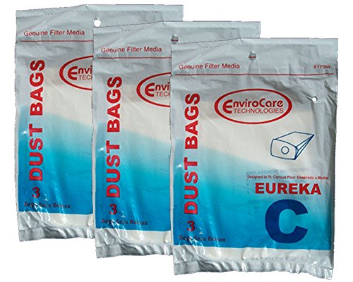 EnviroCare 9 Eureka C Floorshow Allergy Mighty Mite Canister Commercial Vacuum Bags