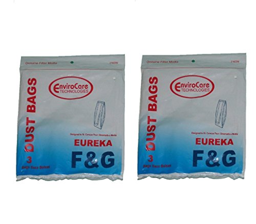 6 Eureka Style F&G #52320A Vacuum Cleaner Bag GE, Sanitaire, Kenmore, SSS/Triple S