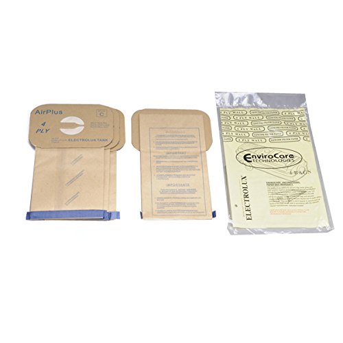 Electrolux Type C, 4 Ply Tank, Envirocare Vacuum Cleaner Paper Bags 4PK # 805-4FP