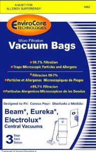 Beam Central Vacuum Bags (3 Pack) by Envirocare. Part# 4462