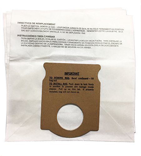 Kenmore 5041/5045 Style H Canister Vacuum Cleaner Bags for Old Kenmore Canister Vacuums, 3pk
