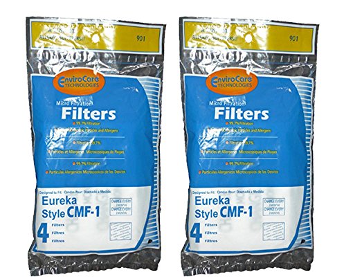 (2 Sets) Eureka Victory Whirlwind Type CMF1 Upright Vacuum Cleaner (2) Micron Cyclonic Cassette & (2) Motor Foam Filters Sanitaire 61940, 61940A, 60696, 61333, 61333A, 39334, 38469, 39292 Kit