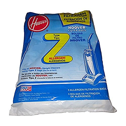 Hoover Type Z Allergen Filter Vacuum Bags - Three 3-packs (Total 9 bags)