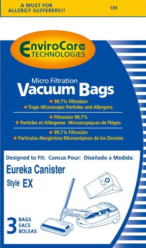 Eureka Paper Bag, EUR Style Ex Microfilter Env 3pk