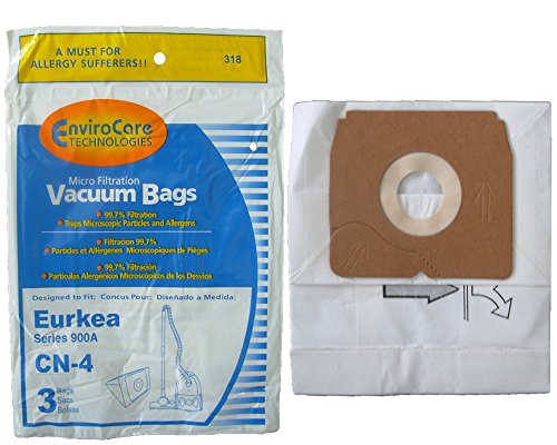 EnviroCare Replacement Vacuum Cleaner Dust Bags made to fit Eureka 900A PowerForce Micro Filtration CN 4 3 Bags