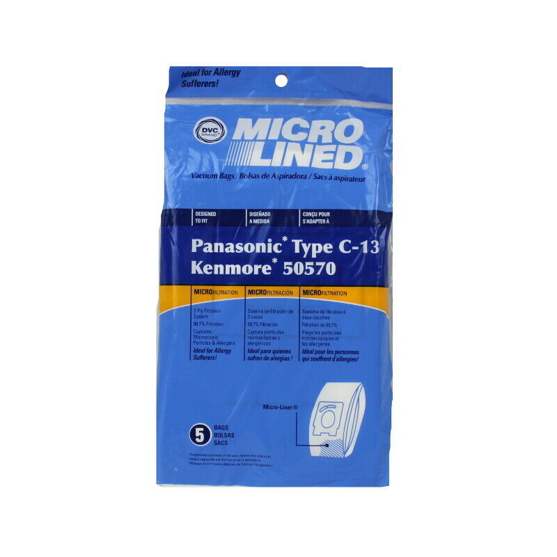 Panasonic Type C-13 Kenmore 50570 Micro Allergen Vacuum Cleaner Bags by DVC