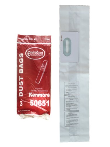 EnviroCare 117SW Filter Media Upright Vacuum Cleaner Bag for Select Sears Kenmore and Whirlpool Models, 30-Pack