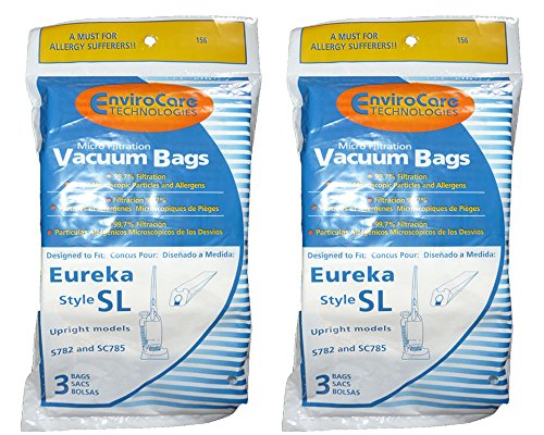 EnviroCare 6 Eureka Sanitaire Type SL Microfiltration Mini Upright Vacuum Cleaner Bags
