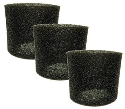 EnviroCare Replacement Foam Filter Designed to fit Shop-Vac Wet/Dry Vacuums 5-Gallon and Above, Type R 90585 9058500 905-85-00 905-85 VF2001TP 3 Filters