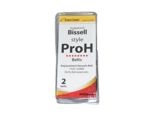 Bissell 6960W Proheat Hot Shot Steamer Pump Belts Set 1 Flat, 1 Geared EverClean