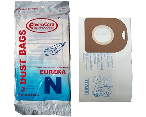 EnviroCare 3 Eureka Mighty Mite Style N Allergy Canister Vacuum Cleaner Bags