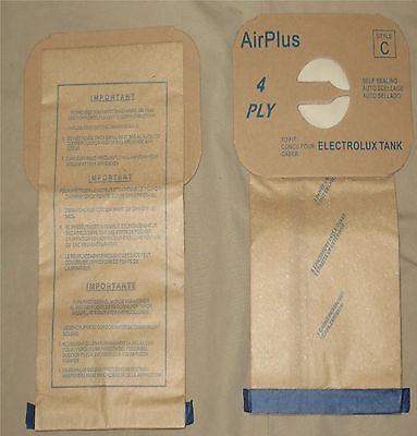 Electrolux Aerus Style C Vacuum Bags Canister Vac Type Tank Multi Filter 4-ply [20 Bags]