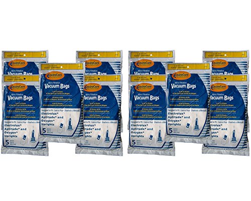 50 Electrolux Upright Oxygen & Aptitude Micro Filtration Allergy Vacuum bags, Uprights using Style E43 bags,EL204B, Vacuum Cleaners