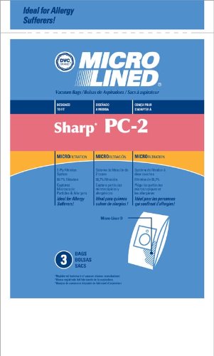 Sharp PAPER BAG, PC-2 CANISTER MICRO FILTRATION DVC 3pk