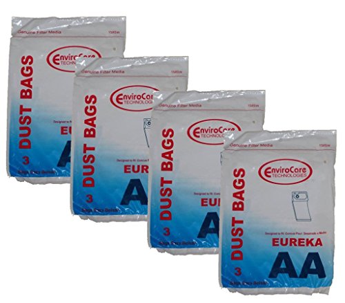 EnviroCare 12 Eureka Style AA 58623 Upright Vacuum Single ply Bags Sanitaire