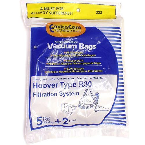 10 Hoover R30 Allergy Vacuum BAG + 4 Filters, Canister Vacuum Cleaners, 40101002, S1361, Type R30 Bags