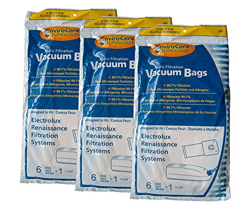 18 Electrolux Renaissance Microfiltration Style R Vacuum Bags + Filters