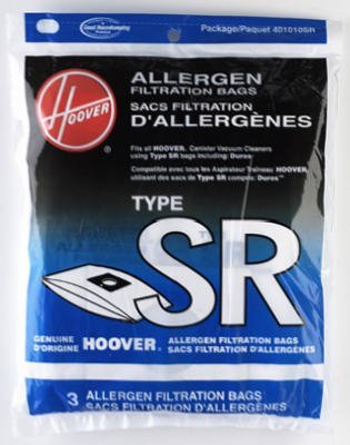Hoover Paper Bag, Type Sr Duros Canister (Pack of 3)